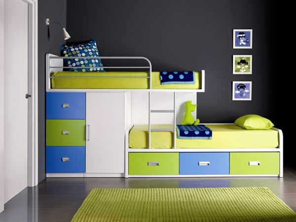 Thiết kế phòng ngủ cho 2 bé thật đơn giản
