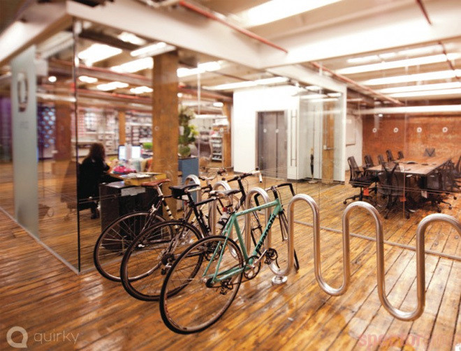 Cách thiết kế văn phòng đi bằng xe đạp