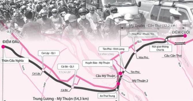 Đầu tư 15.000 tỷ cho tuyến cao tốc Trung Lương – Mỹ Thuận